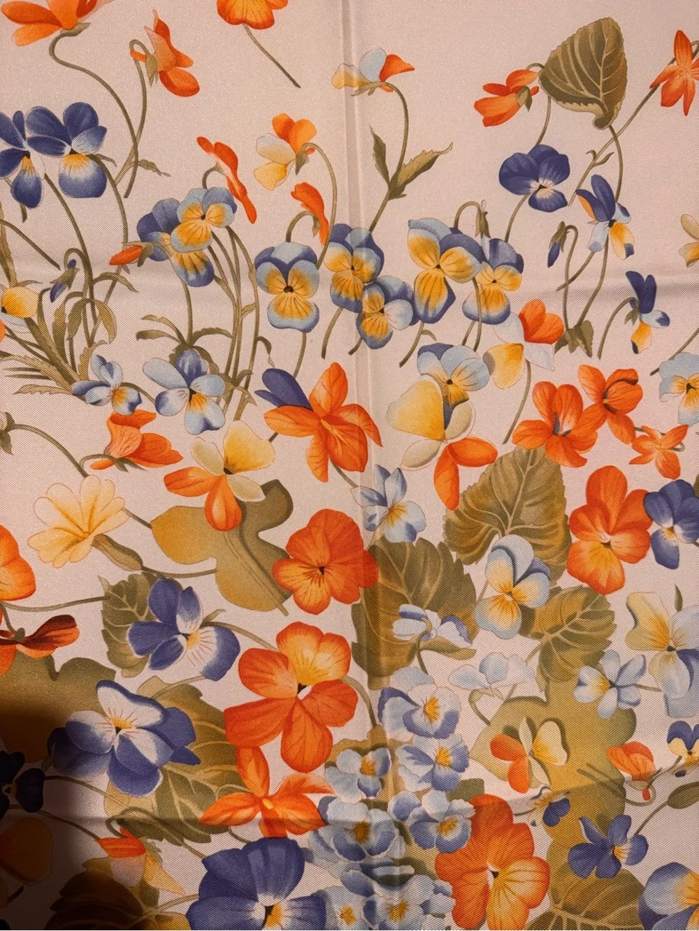 Salvatore Ferragamo Floral Silk Scarf